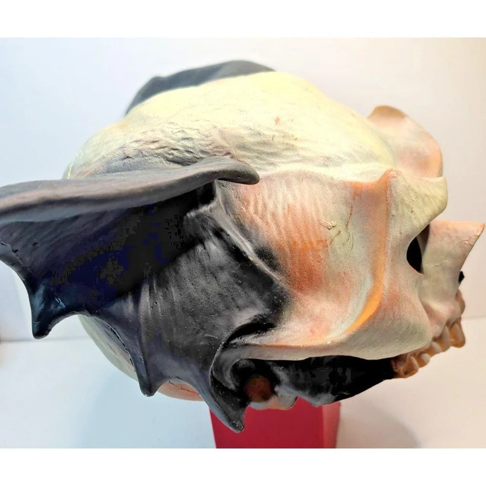 Bat Demon Wing Vampire Skull Halloween Latex Mask 90s Vintage Paper Magic Group